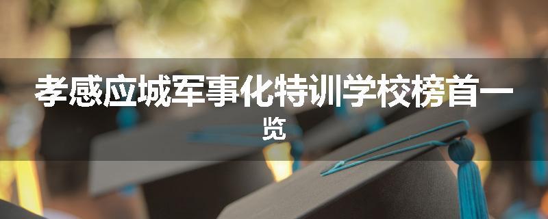 孝感应城军事化特训学校榜首一览