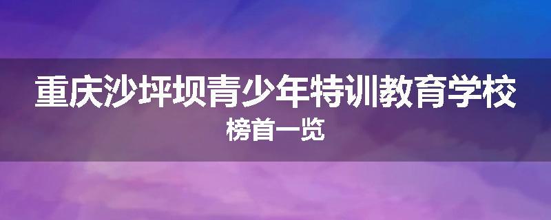 重庆沙坪坝青少年特训教育学校榜首一览