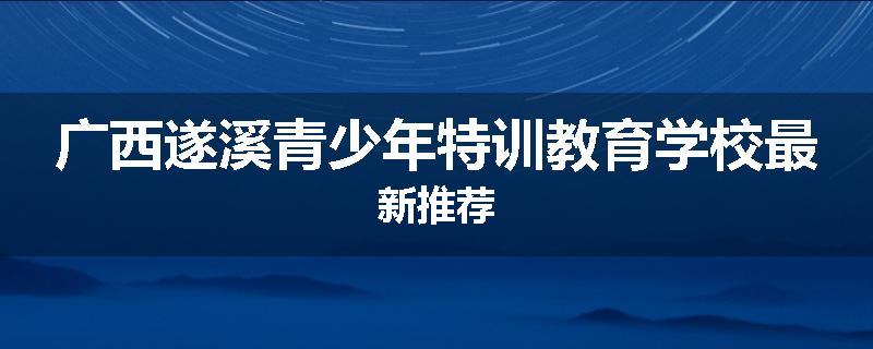 广西遂溪青少年特训教育学校最新推荐