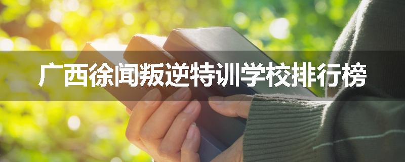 广西徐闻叛逆特训学校排行榜