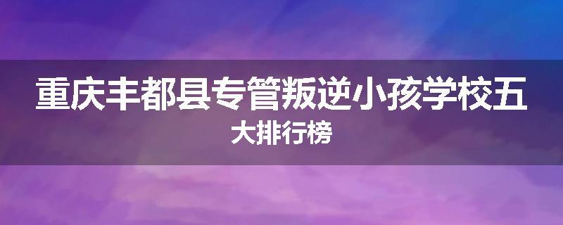 重庆丰都县专管叛逆小孩学校五大排行榜