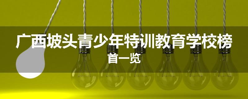 广西坡头青少年特训教育学校榜首一览