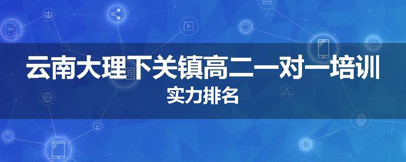 云南大理下关镇高二一对一培训实力排名