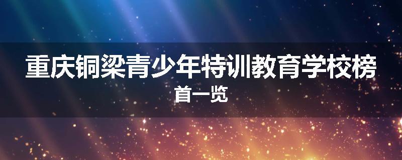 重庆铜梁青少年特训教育学校榜首一览