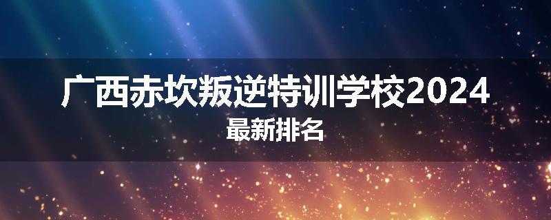 广西赤坎叛逆特训学校2024最新排名
