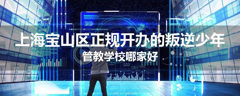 上海宝山区正规开办的叛逆少年管教学校哪家好