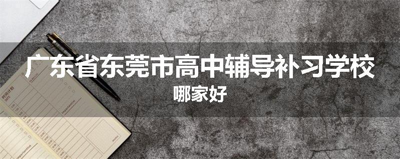 广东省东莞市高中辅导补习学校哪家好
