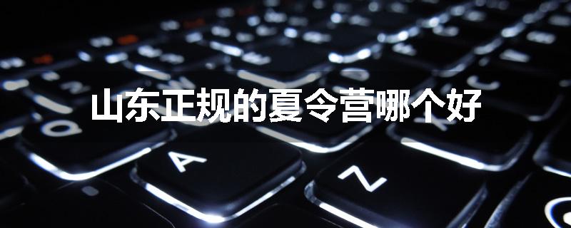 山东正规的夏令营哪个好