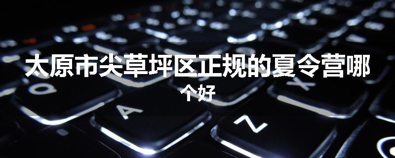 太原市尖草坪区正规的夏令营哪个好