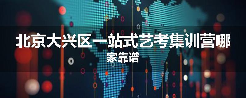 北京大兴区一站式艺考集训营哪家靠谱