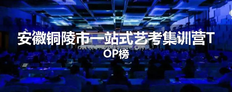 安徽铜陵市一站式艺考集训营TOP榜