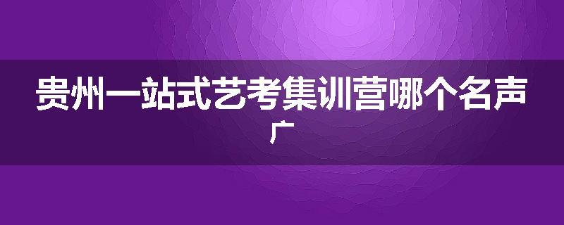 贵州一站式艺考集训营哪个名声广