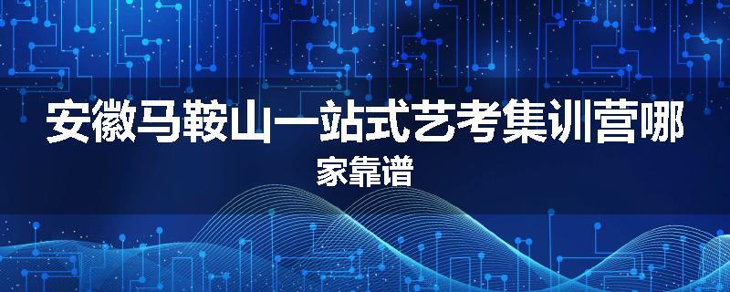 安徽马鞍山一站式艺考集训营哪家靠谱