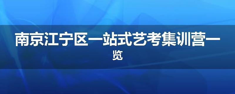 南京江宁区一站式艺考集训营一览