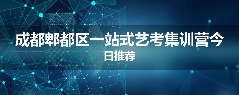 成都郫都区一站式艺考集训营今日推荐