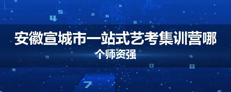 安徽宣城市一站式艺考集训营哪个师资强