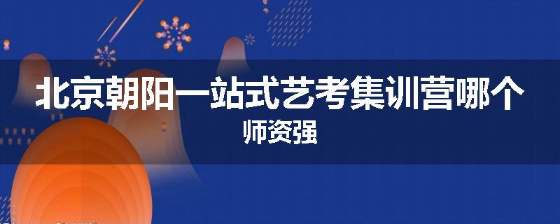 北京朝阳一站式艺考集训营哪个师资强