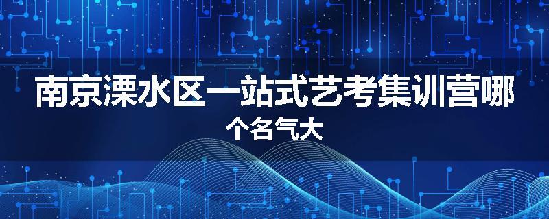 南京溧水区一站式艺考集训营哪个名气大