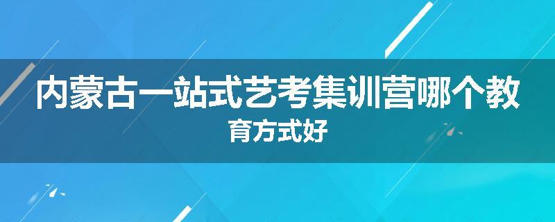 内蒙古一站式艺考集训营哪个教育方式好