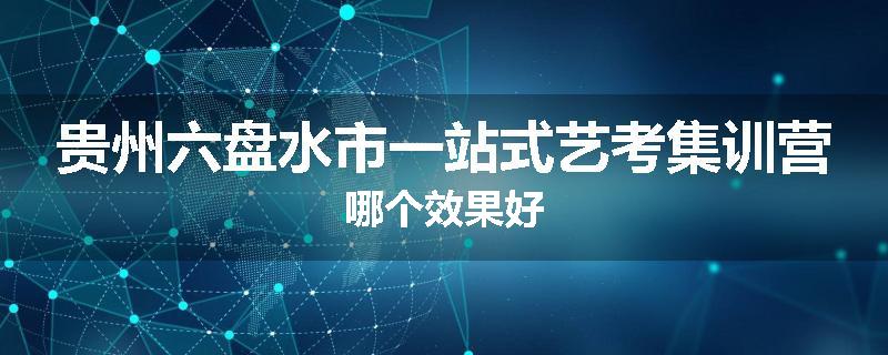 贵州六盘水市一站式艺考集训营哪个效果好