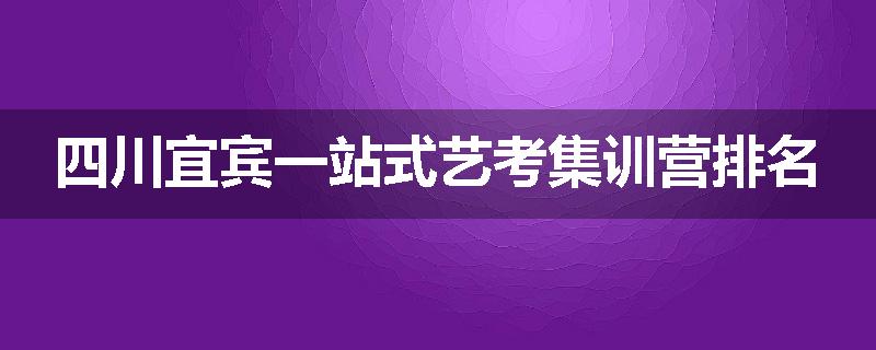 四川宜宾一站式艺考集训营排名