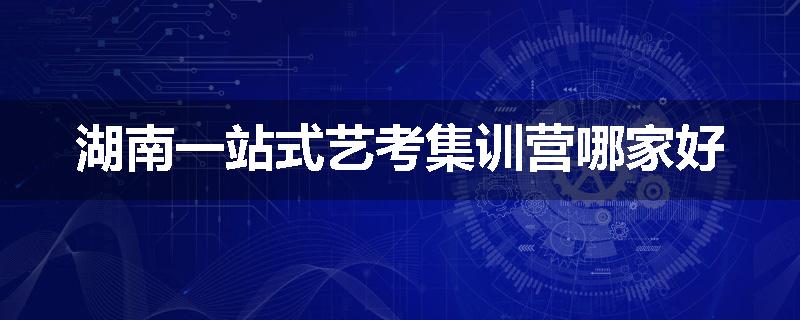 湖南一站式艺考集训营哪家好