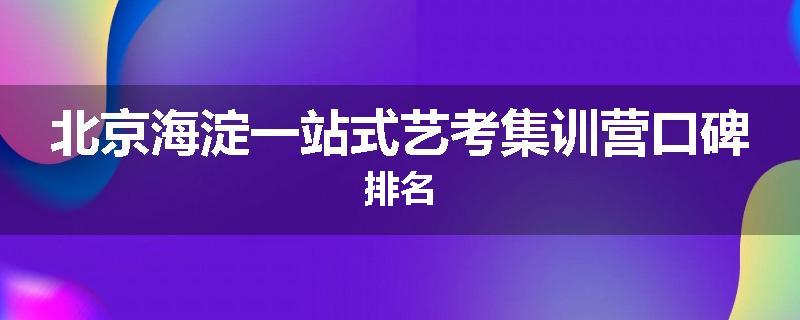 北京海淀一站式艺考集训营口碑排名