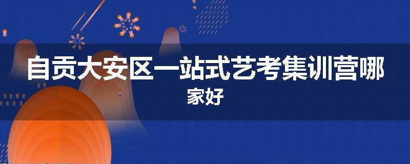 自贡大安区一站式艺考集训营哪家好