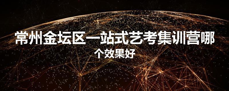 常州金坛区一站式艺考集训营哪个效果好