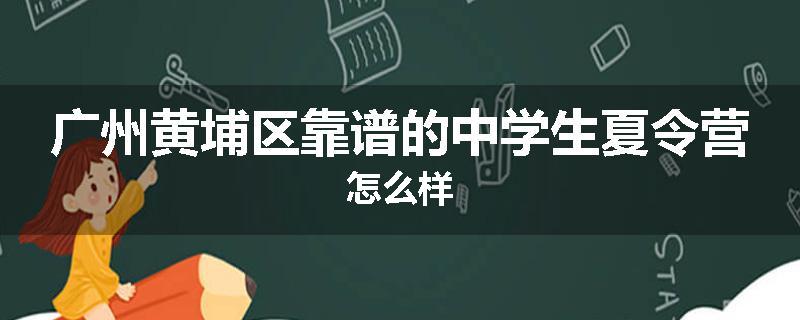 广州黄埔区靠谱的中学生夏令营怎么样