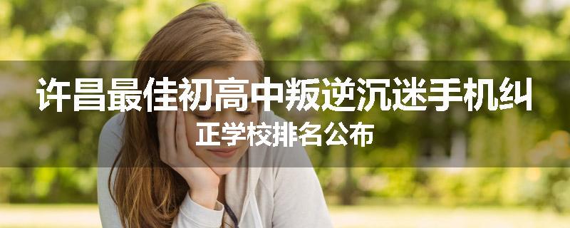 许昌最佳初高中叛逆沉迷手机纠正学校排名公布