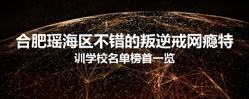 合肥瑶海区不错的叛逆戒网瘾特训学校名单榜首一览