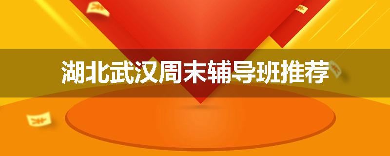 湖北武汉周末辅导班推荐