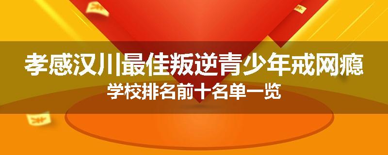 孝感汉川最佳叛逆青少年戒网瘾学校排名前十名单一览