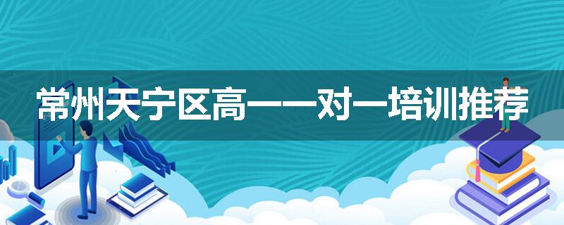 常州天宁区高一一对一培训推荐
