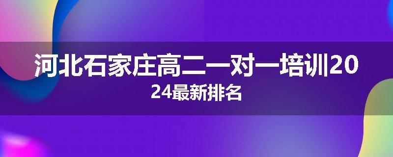 河北石家庄高二一对一培训2024最新排名