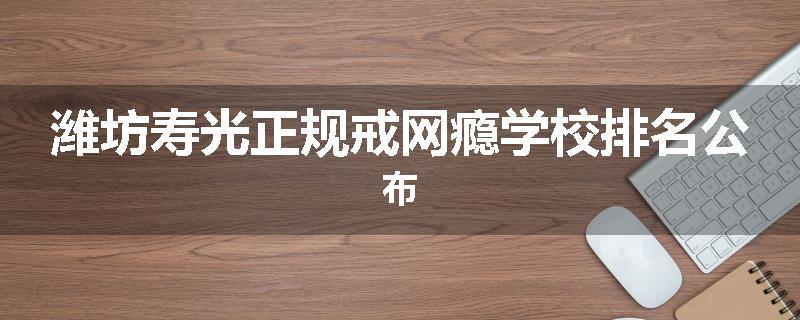 潍坊寿光正规戒网瘾学校排名公布