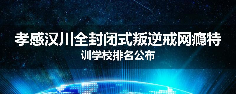 孝感汉川全封闭式叛逆戒网瘾特训学校排名公布