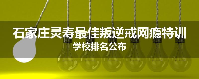 石家庄灵寿最佳叛逆戒网瘾特训学校排名公布