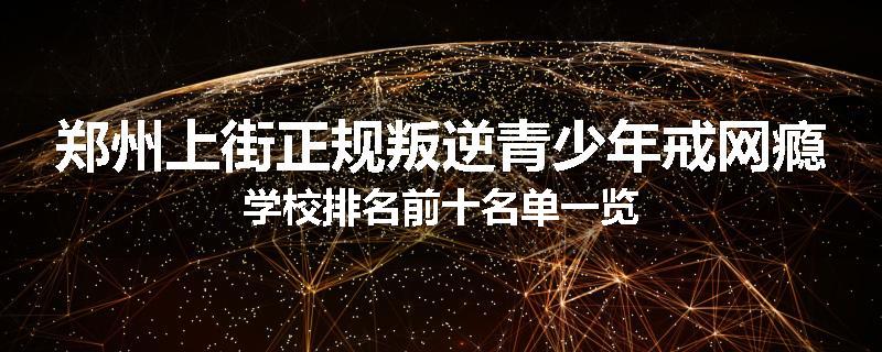 郑州上街正规叛逆青少年戒网瘾学校排名前十名单一览