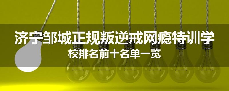 济宁邹城正规叛逆戒网瘾特训学校排名前十名单一览