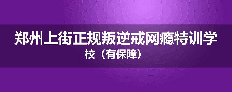 郑州上街正规叛逆戒网瘾特训学校（有保障）