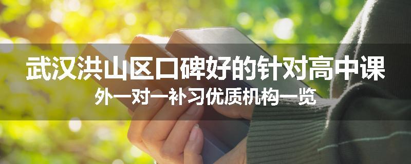 武汉洪山区口碑好的针对高中课外一对一补习优质机构一览