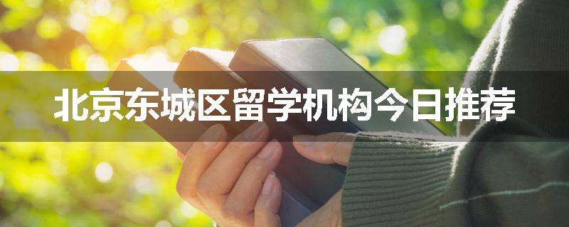 北京东城区留学机构今日推荐