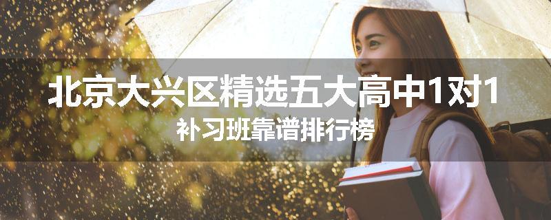 北京大兴区精选五大高中1对1补习班靠谱排行榜