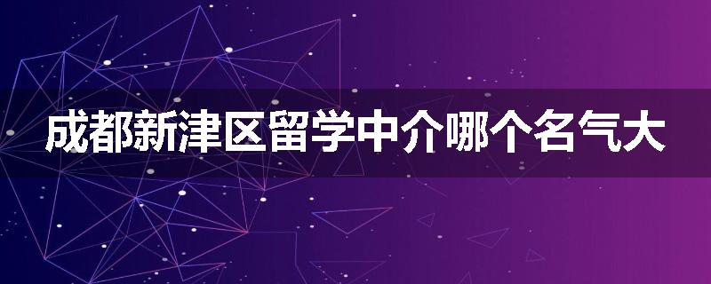 成都新津区留学中介哪个名气大
