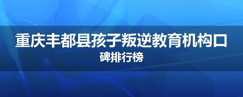 重庆丰都县孩子叛逆教育机构口碑排行榜