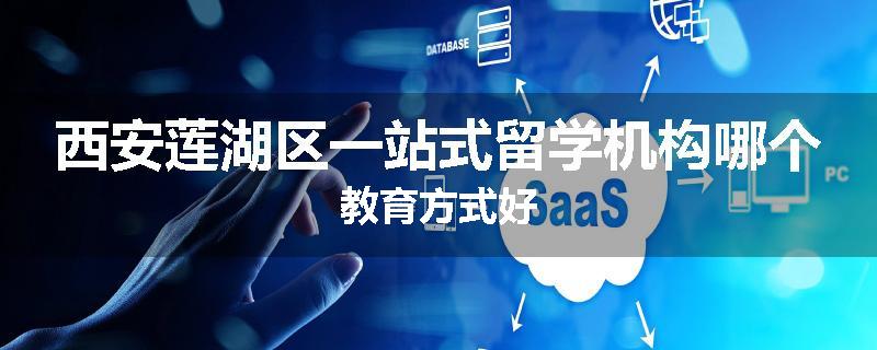 西安莲湖区一站式留学机构哪个教育方式好