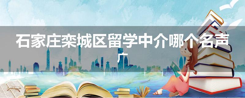 石家庄栾城区留学中介哪个名声广