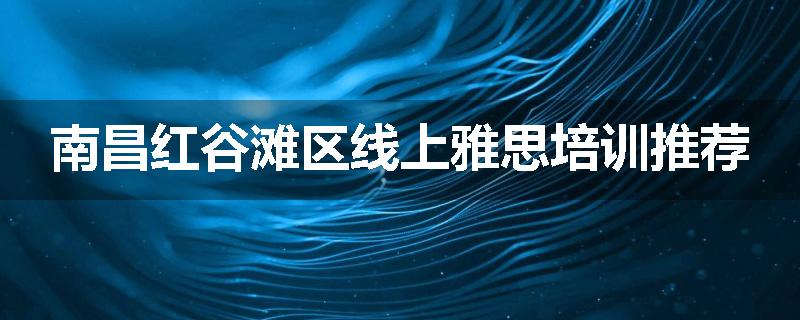 南昌红谷滩区线上雅思培训推荐